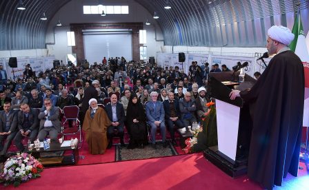 حضور آیت الله دژکام در مراسم افتتاحیه نمایشگاه بین المللی کتاب فارس