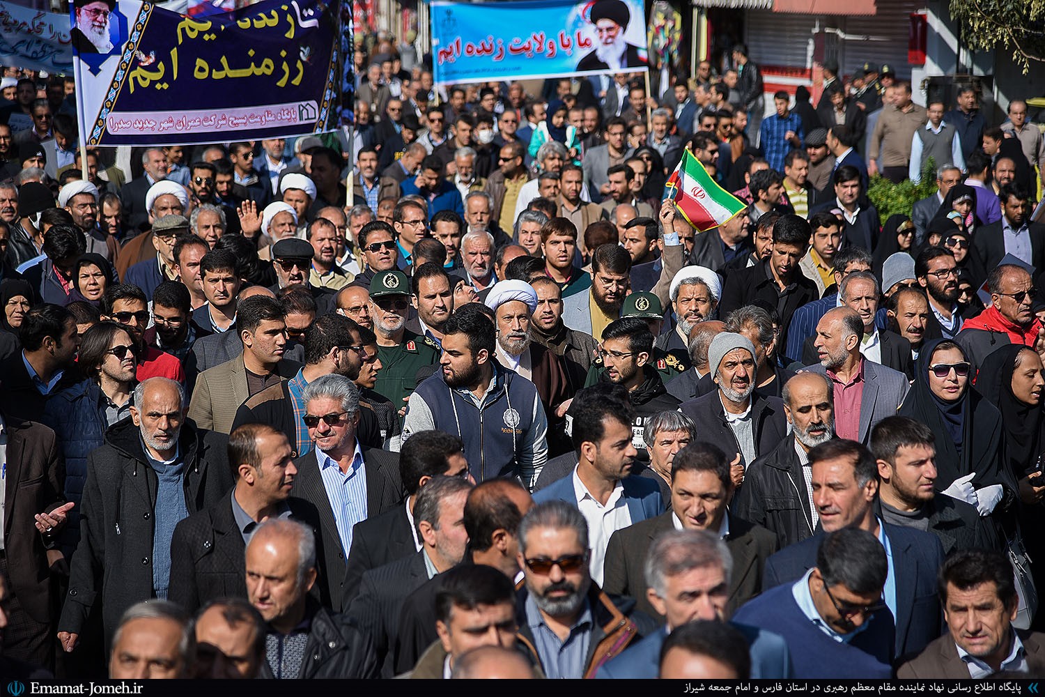 خروش انقلابی مردم شیراز در محکومیت اغتشاشات اخیر