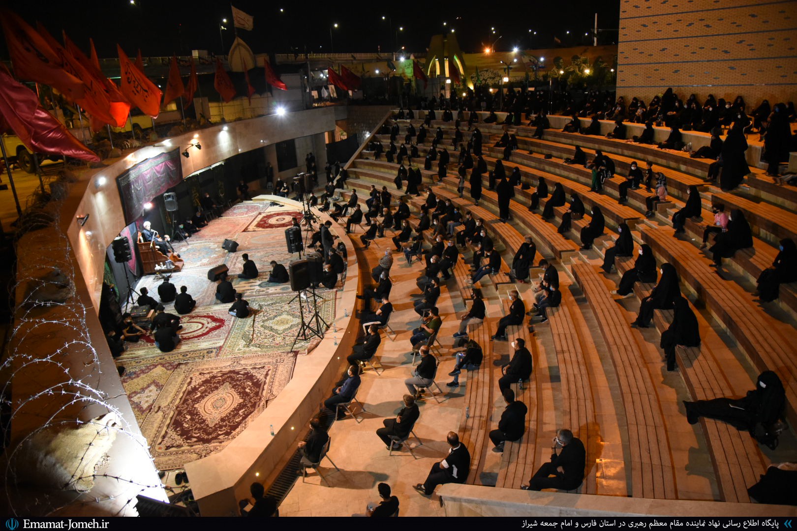 مراسم سوگواری و عزاداری شب تاسوعای حسینی با سخنرانی آیت الله دژکام در مرکز حفظ آثار و نشر ارزش های دفاع مقدس