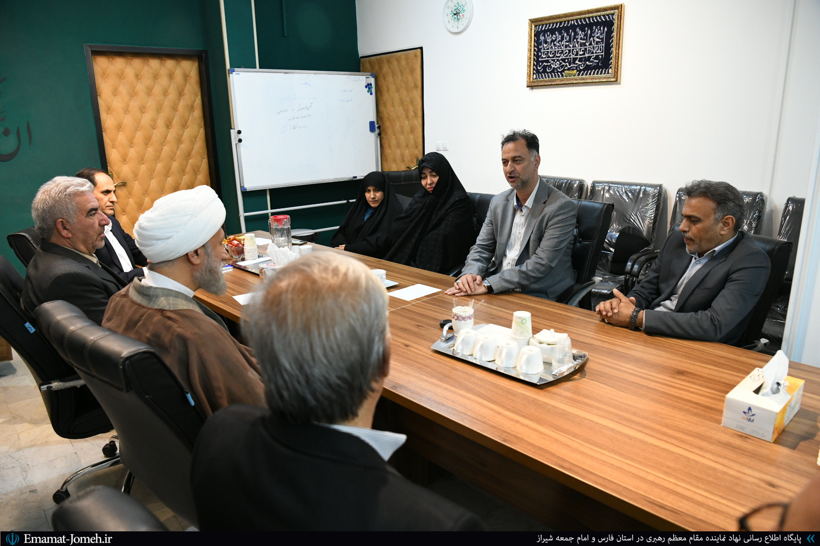 دیدار دکتر شیخ الاسلام معاون وزیر و رئیس سازمان ملی تعلیم و تربیت با آیت الله دژکام