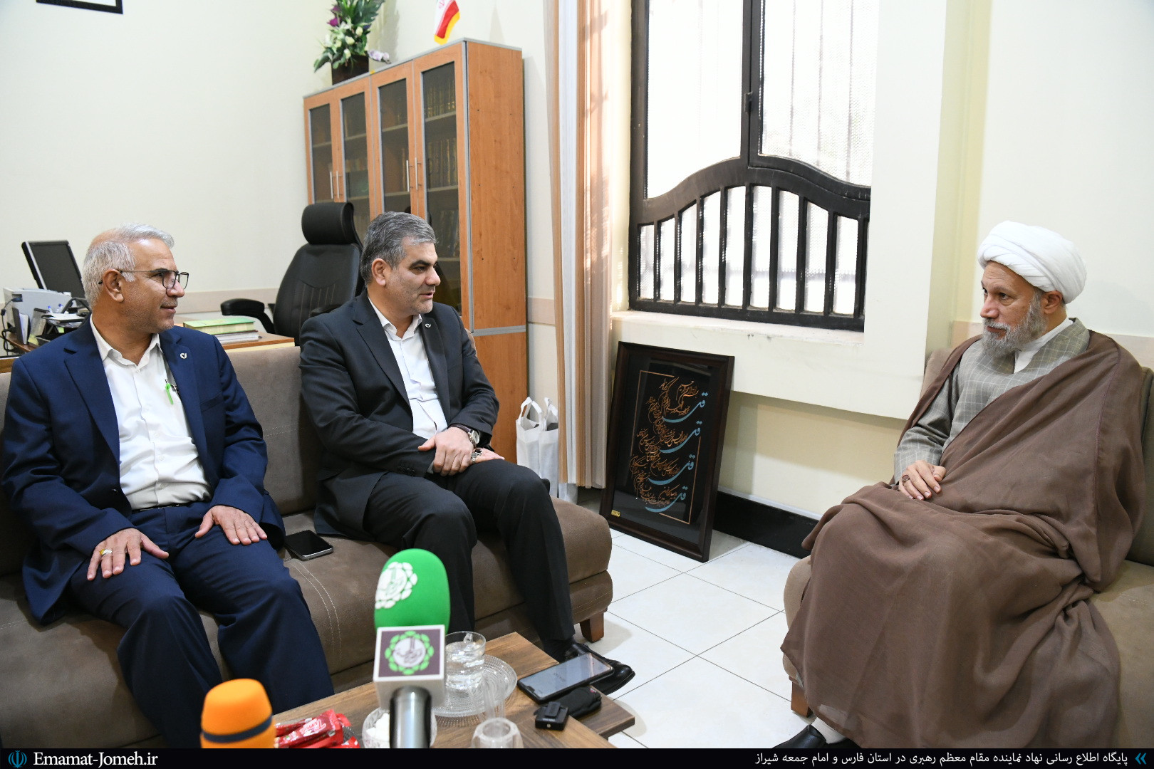 دیدار دکتر فتحعلی مدیرعامل بانک مهر ایران با آیت الله دژکام