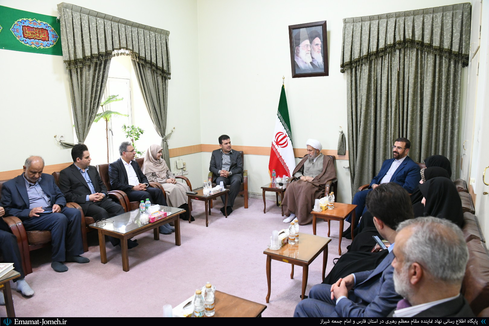 دیدار دکتر افشین معاون علمی و فناوری رئیس جمهور با آیت الله دژکام