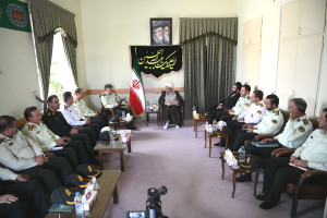 دیدار سردار ملکی فرمانده انتظامی فارس با آیت الله دژکام