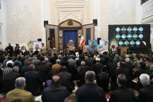 مراسم بزرگداشت شهدای امنیت ملی در سومین حرم اهل بیت علیهم السلام