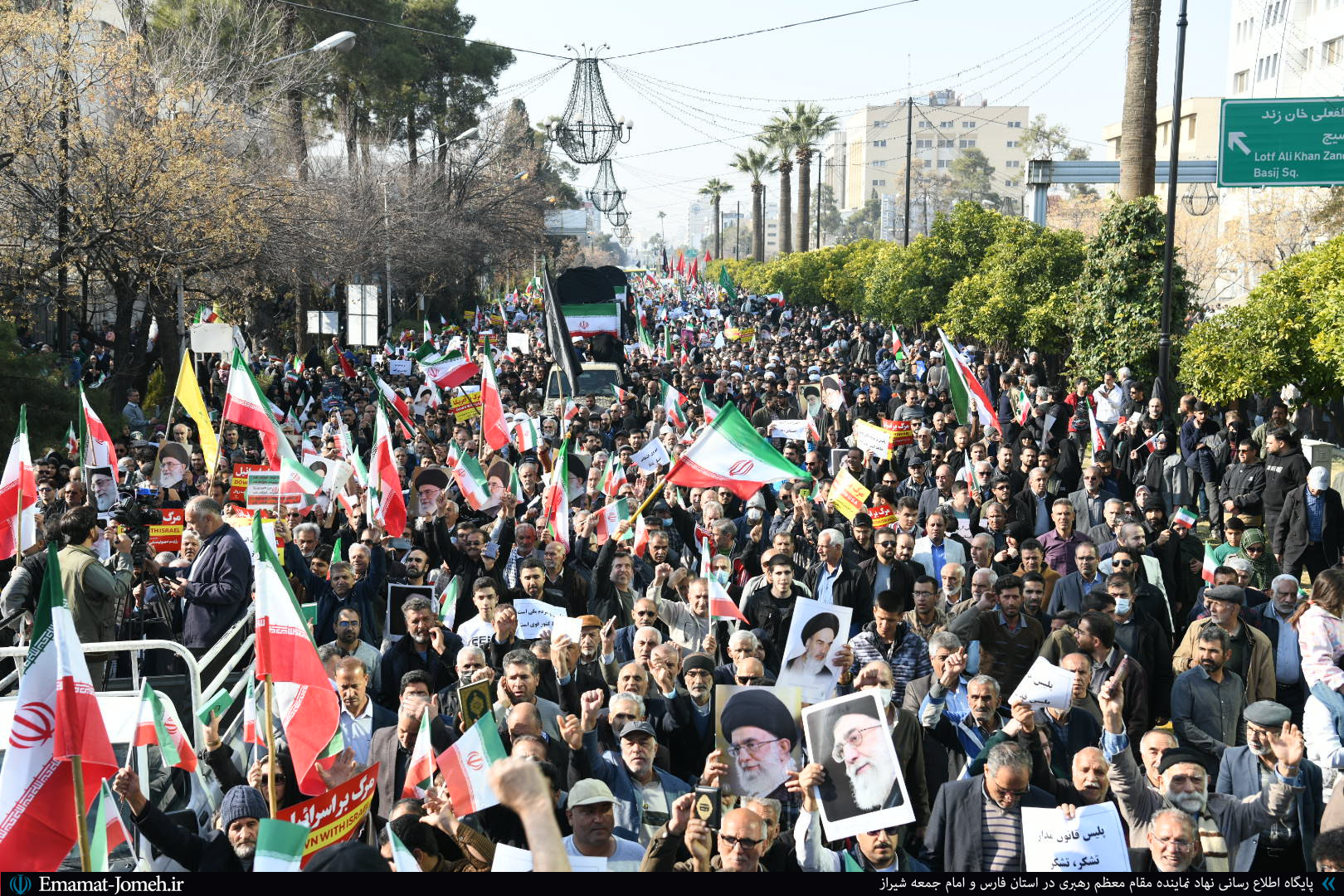 راهپیمایی عظیم و باشکوه مردم شیراز در محکومیت اغتشاشات