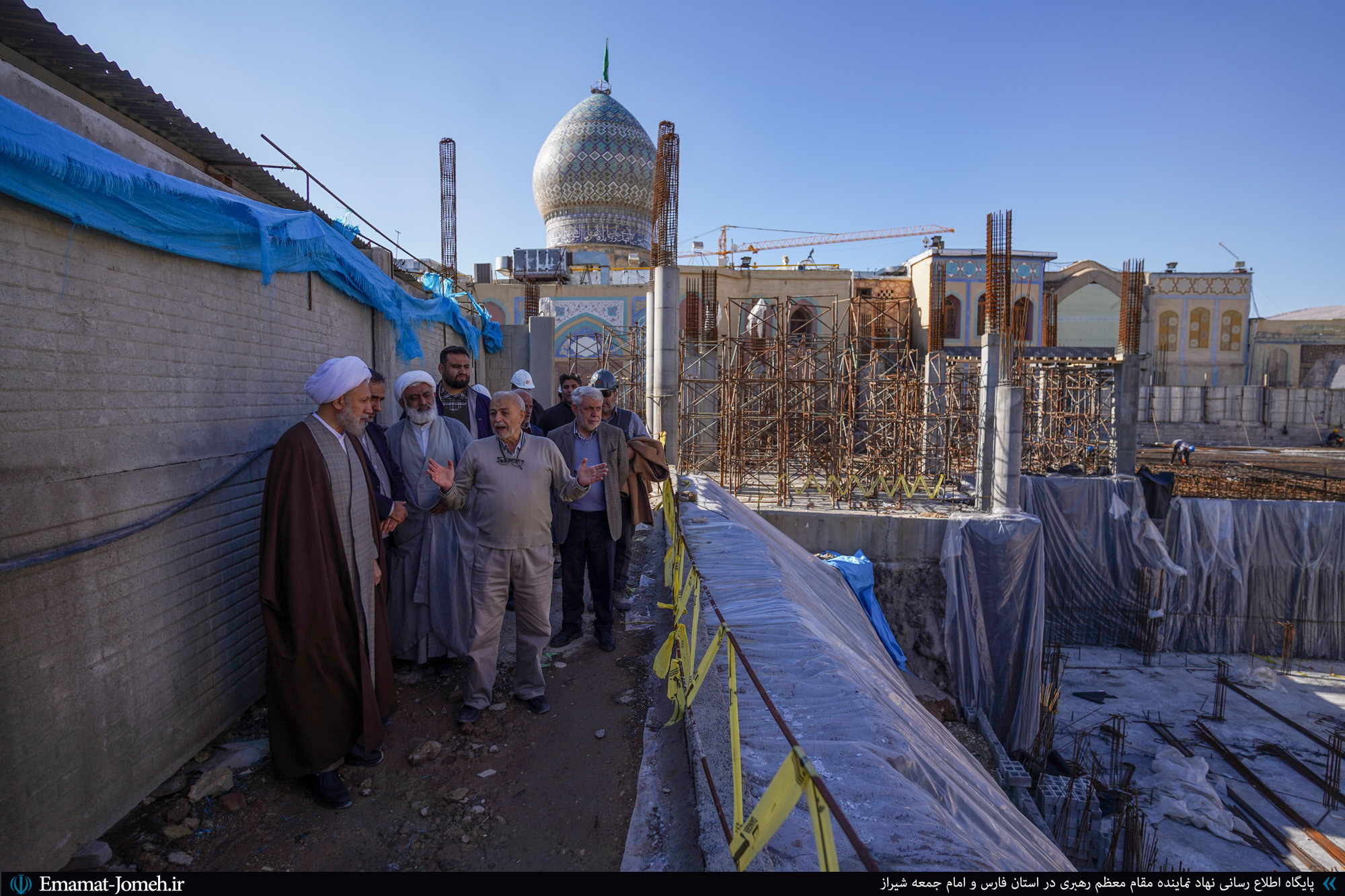بازدید آیت‌الله دژکام از پروژه های عمرانی حرم مطهر حضرت احمد بن موسی شاهچراغ علیه السلام