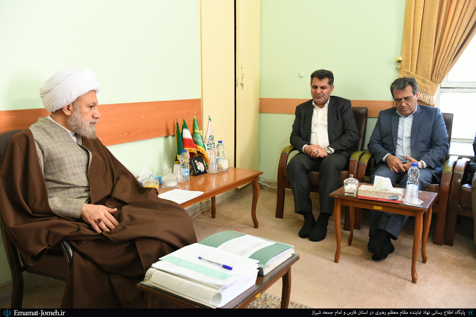 دیدار مدیرعامل جدید برق منطقه ای فارس با آیت الله دژکام