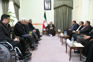 دیدار مدیرکل بنیاد شهید و جمعی از جانبازان با آیت الله دژکام