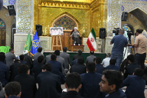 جلسه تفسیر قرآن کریم در حرم مطهر حضرت سید علاءالدین حسین علیه السلام