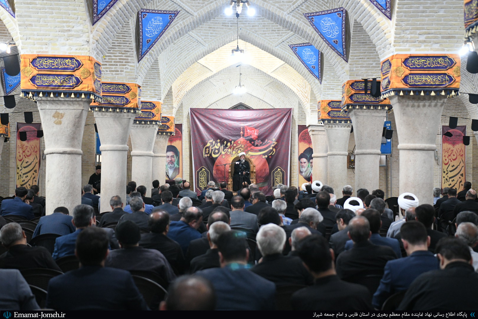 مراسم سوگواری و عزاداری پنجمین روز محرم ۱۴۰۵ به میزبانی آیت الله دژکام در مسجد شهدای شیراز