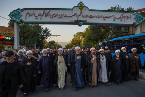 حرکت دسته های عزاداری در سومین روز شهادت حضرت اباعبدالله الحسین علیه السلام