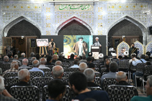 مراسم بزرگداشت قائد شهید در حرم مطهر سید علاءالدین حسین علیه السلام