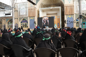 مراسم میثاق با سه ساله امام حسین(ع) و دختران شهید میناب
