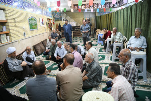 حضور سرزده آیت الله دژکام در جمع اهالی مسجد جوکار شیراز