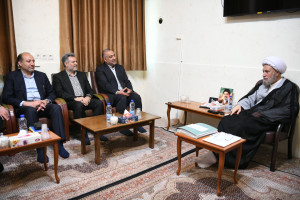 دیدار دکتر آسیابی رئیس سازمان زندان های کشور با آیت الله دژکام